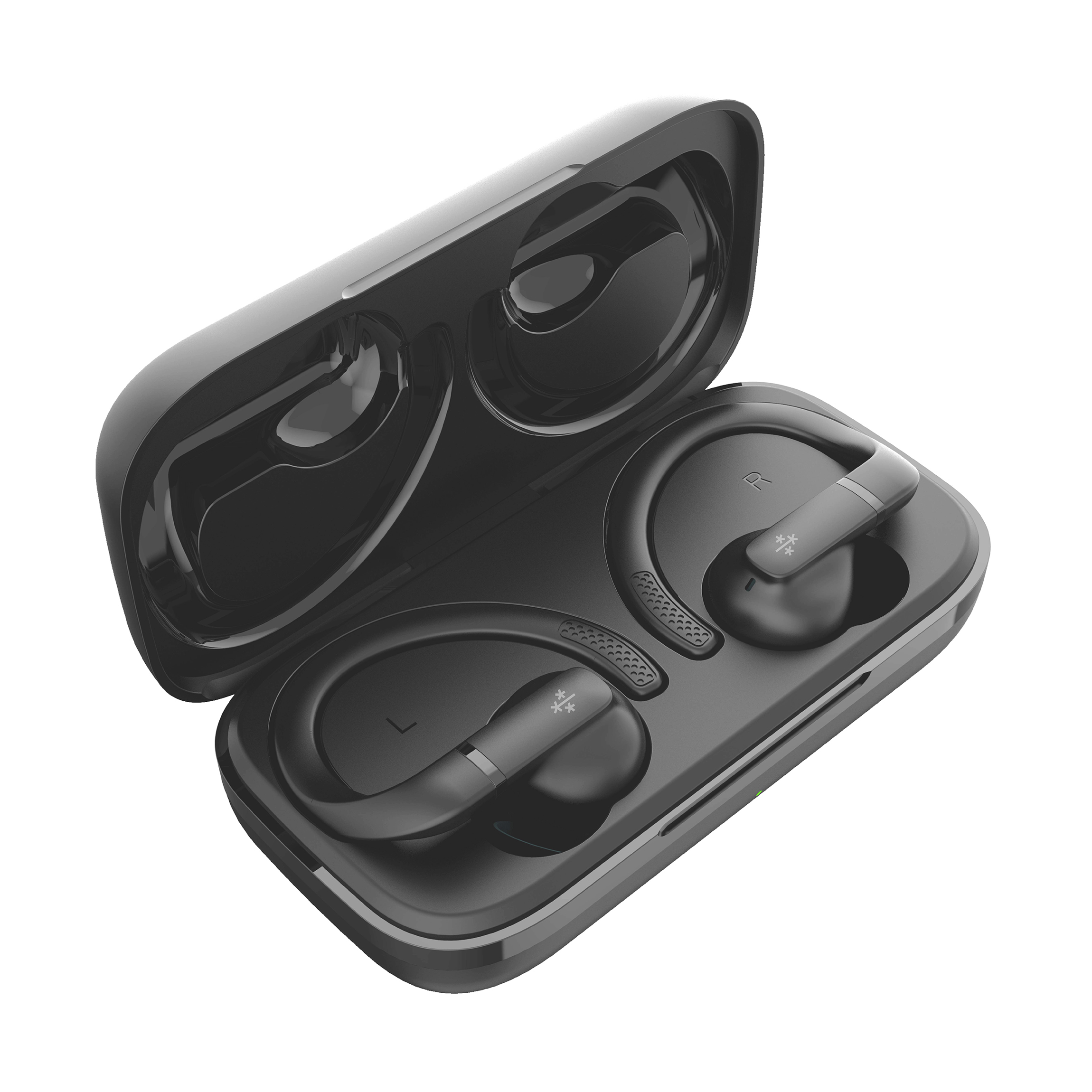 Auriculares Tws Deportivos Running Ipx5 40hs Hune Haba Gris, foto 3 de 4