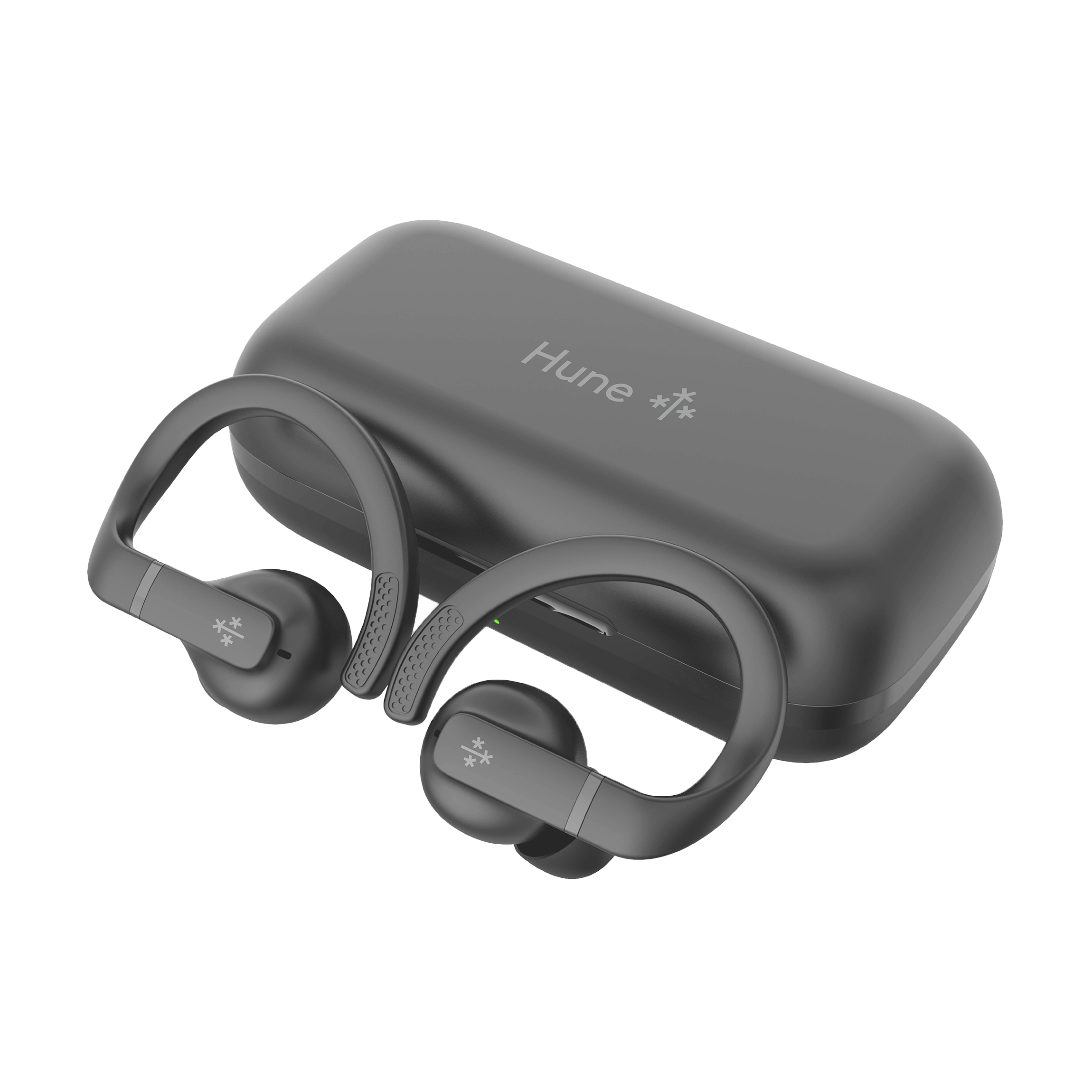 Auriculares Tws Deportivos Running Ipx5 40hs Hune Haba Gris