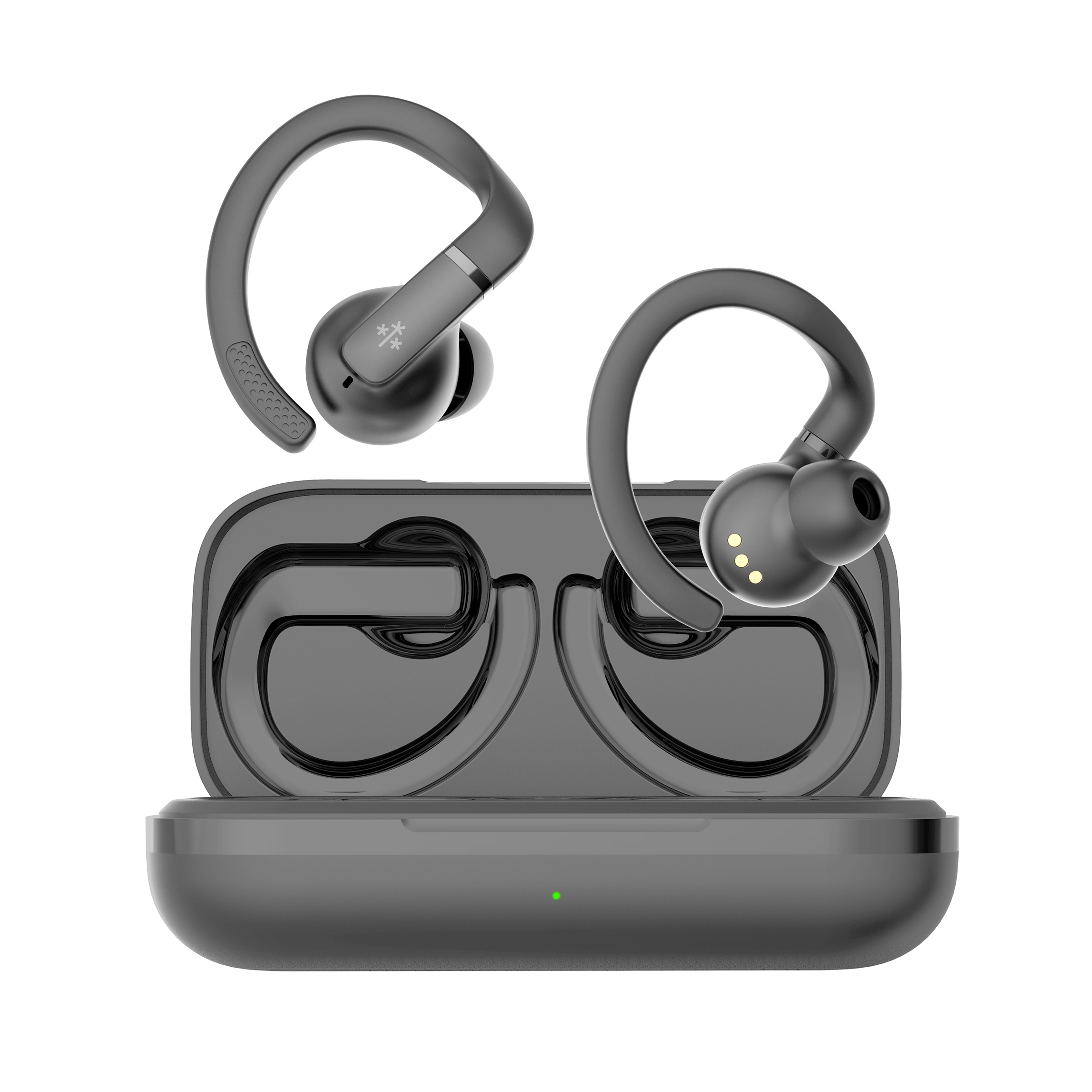 Auriculares Tws Deportivos Running Ipx5 40hs Hune Haba Gris, foto 2 de 4
