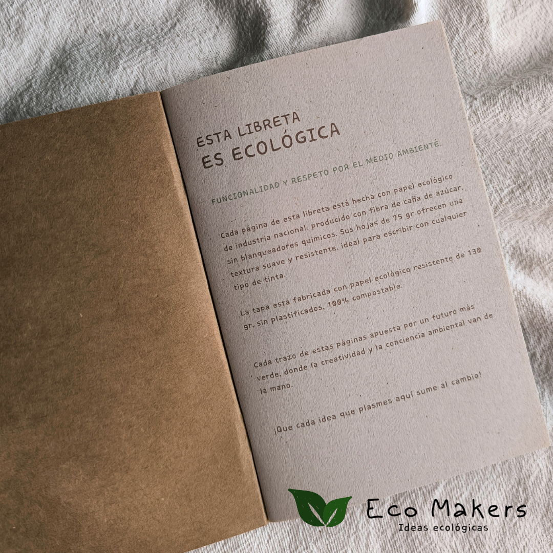 Libreta Ecológica Abrochada15x20cm, foto 5 de 5